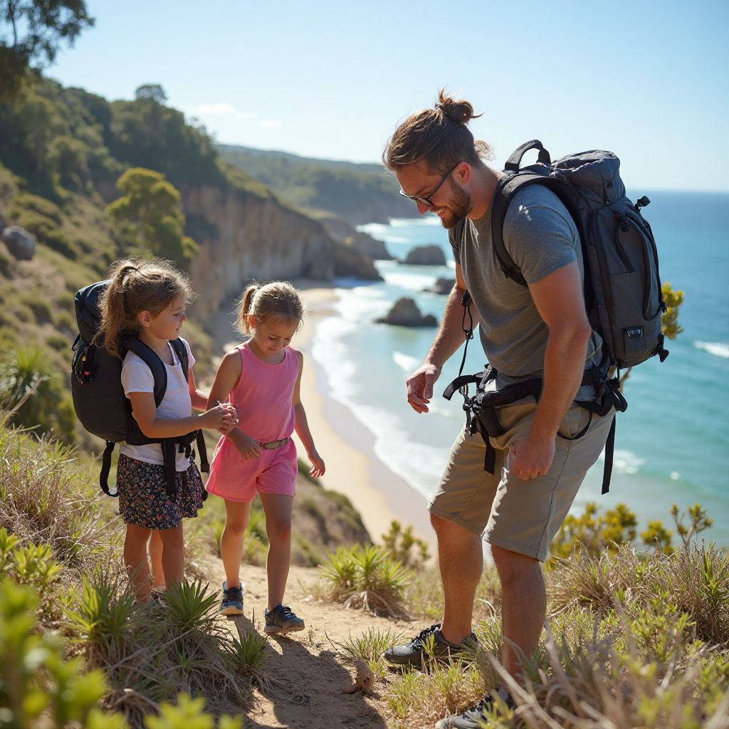 Outdoor adventure activities in natural setting