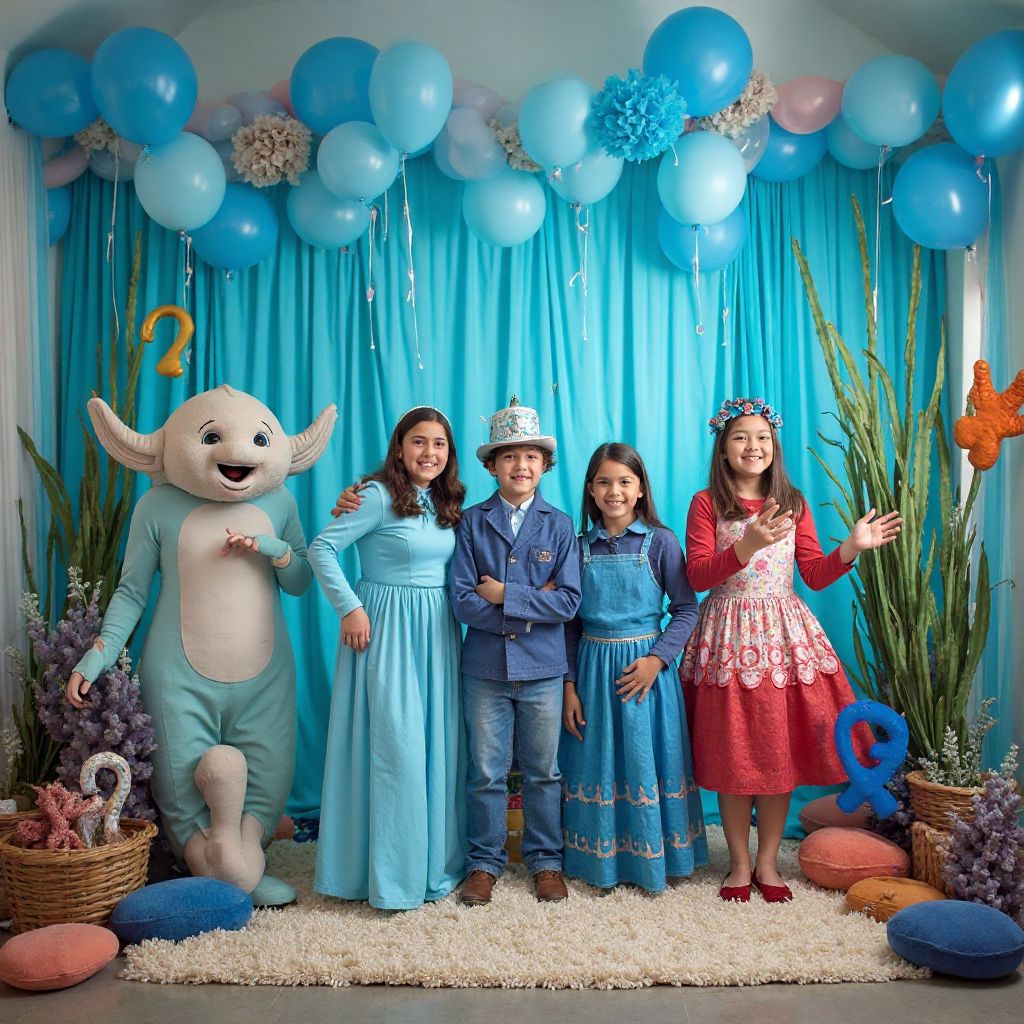 Under the Sea themed birthday party with ocean decorations