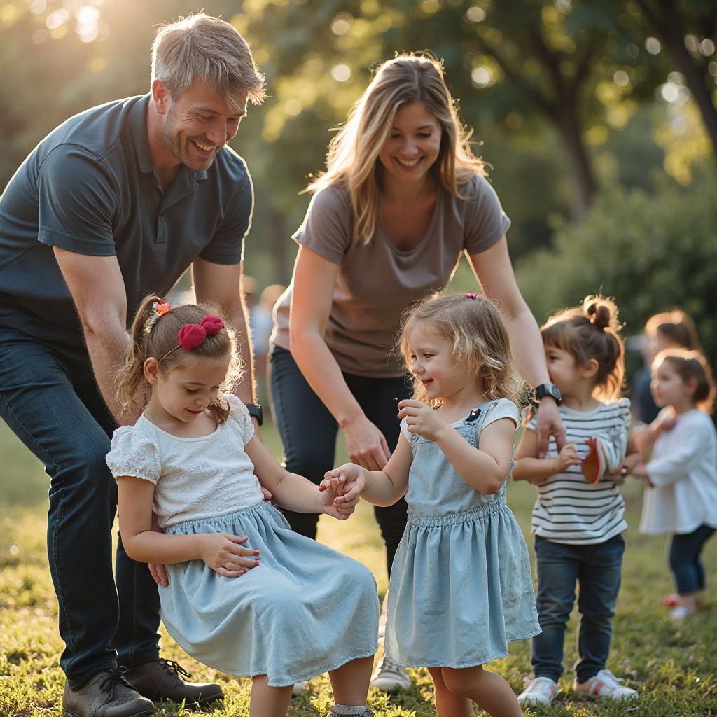 Corporate family day with children's activities and entertainment