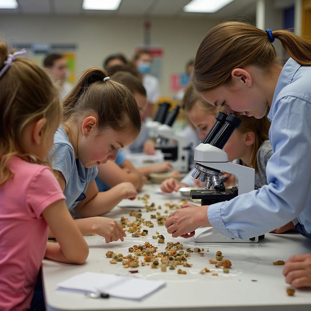 Educational workshop for children with hands-on activities